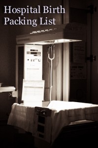 hospital birth packing list photography
